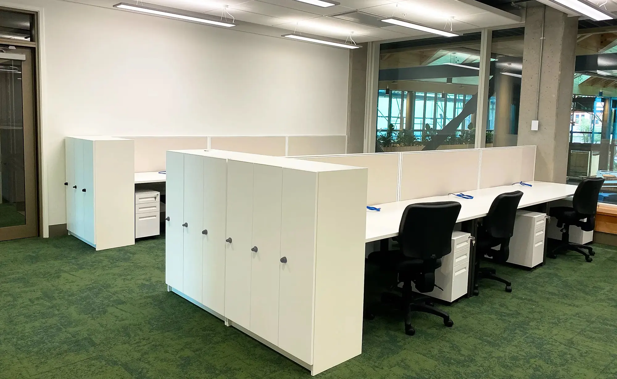 B201 Desks and Storage