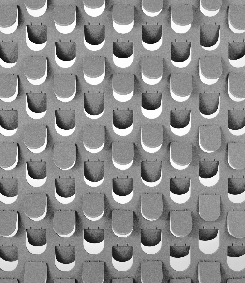 Folding Acoustic Screen Close Up