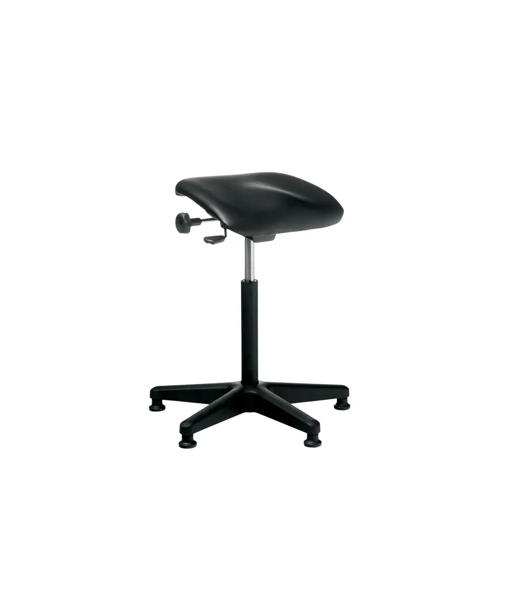Posturite Adjustable Stool Black Vinyl