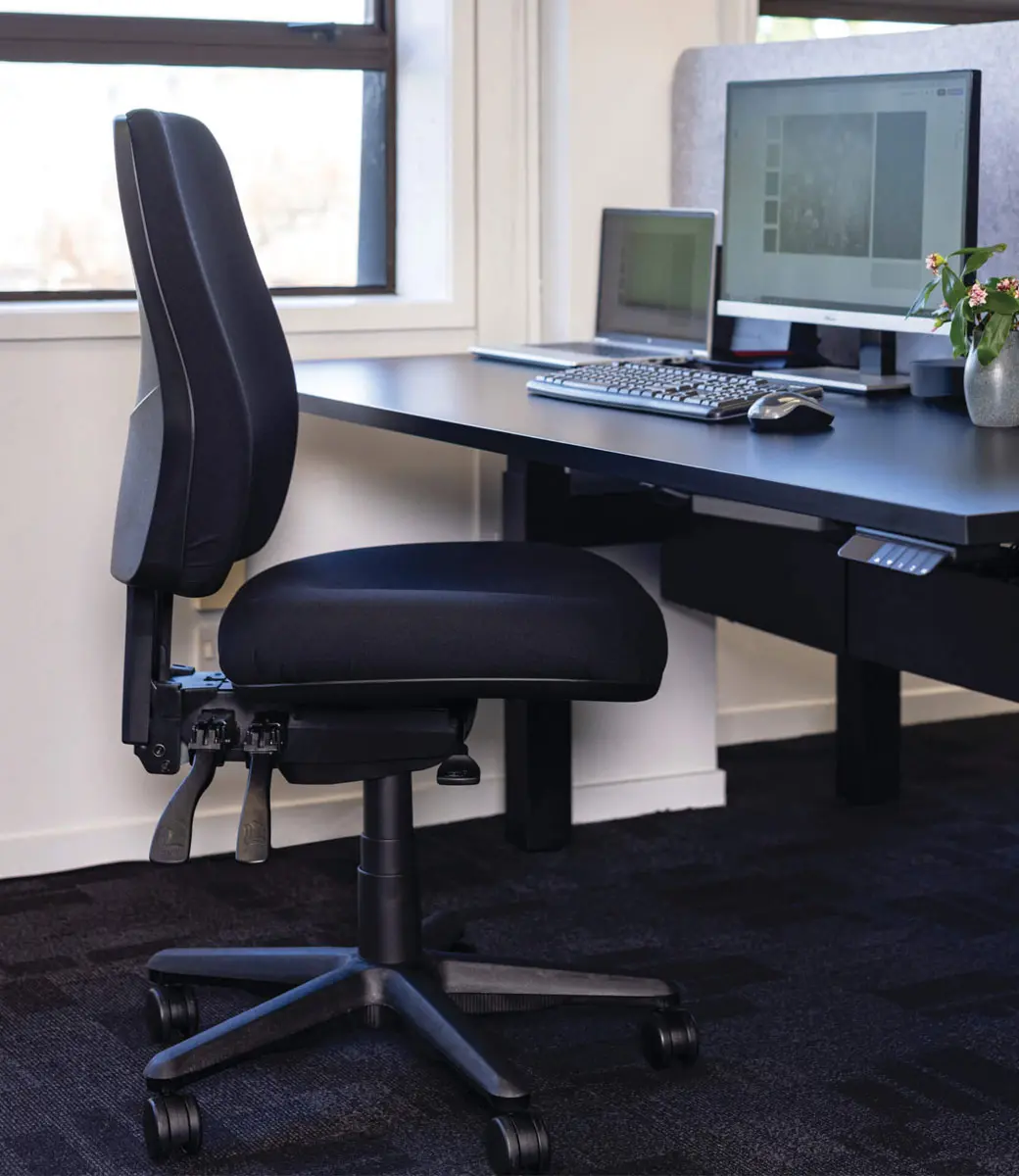 Roma 3 Lever Highback Adjustable Workstation Seat