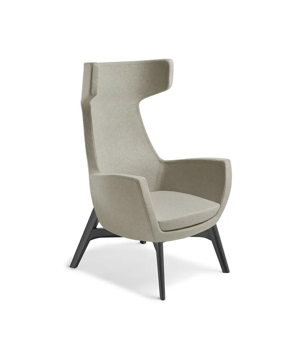 Trento Black Ash Timber Base Augustus Linen Oc