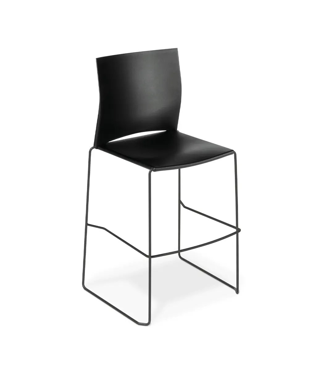 Web Stool Black Frame