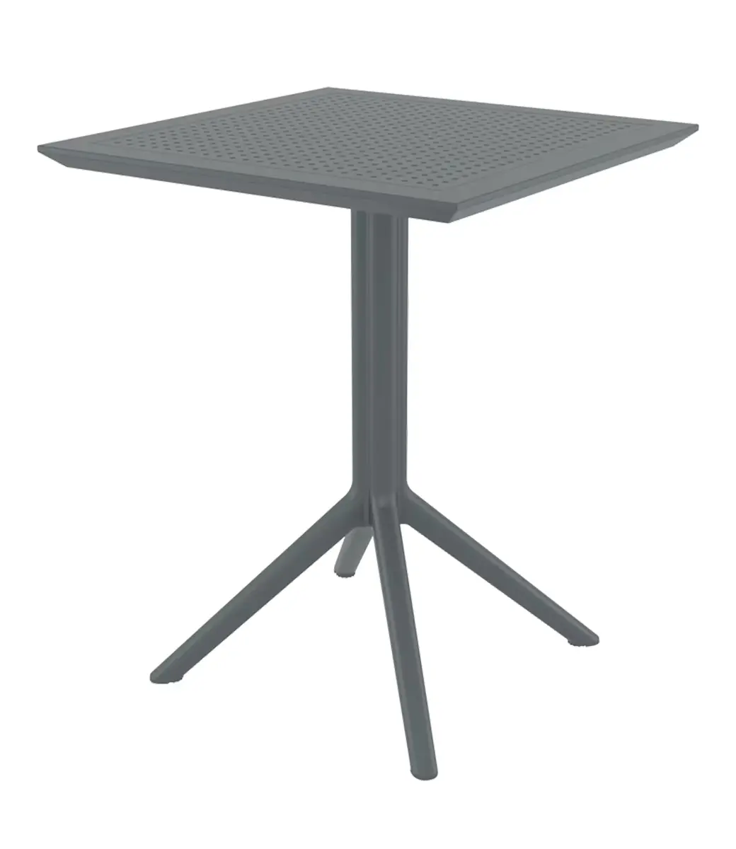 Sky Folding Table Square Charcoal