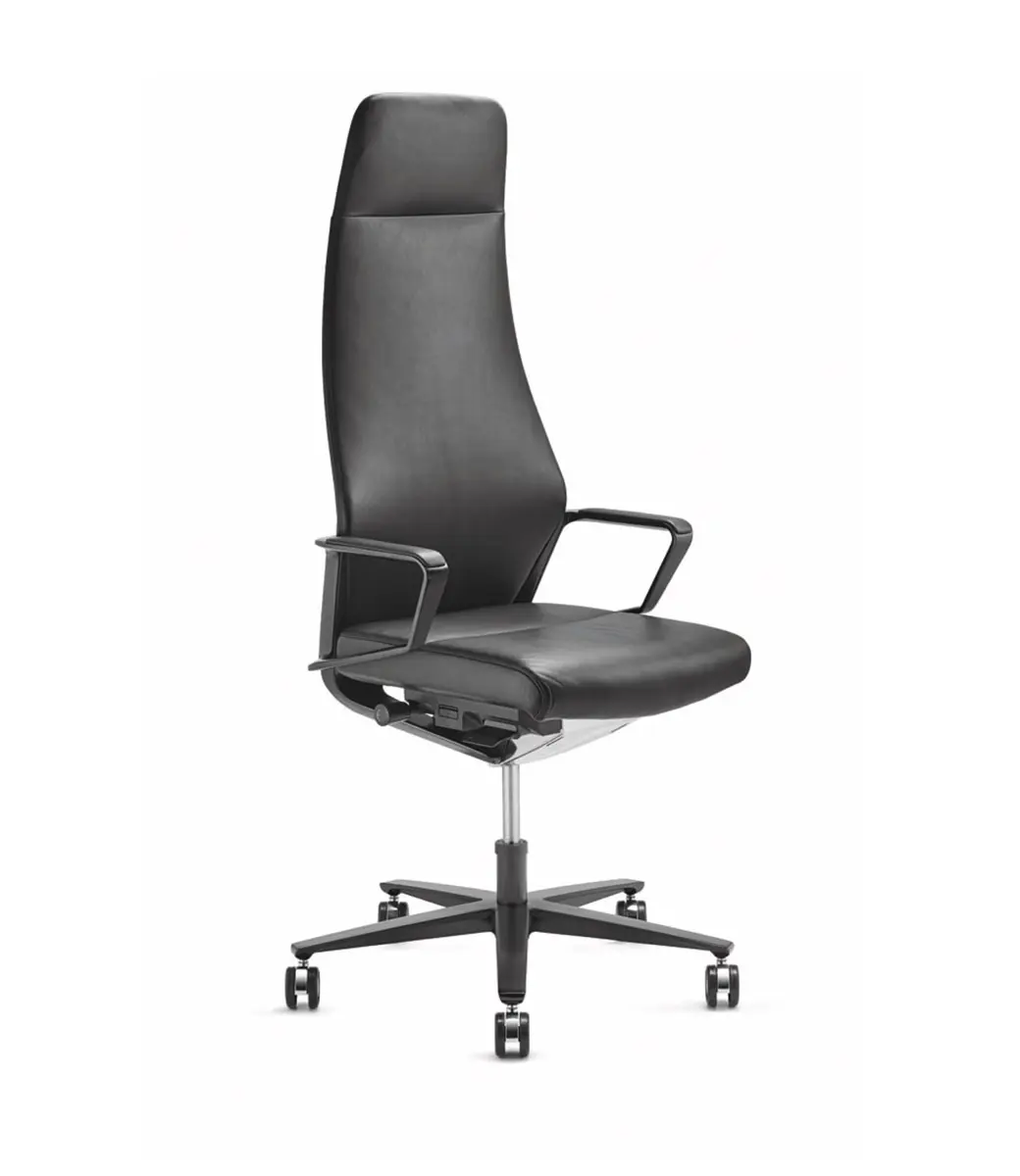Signo Black Leather Highback 