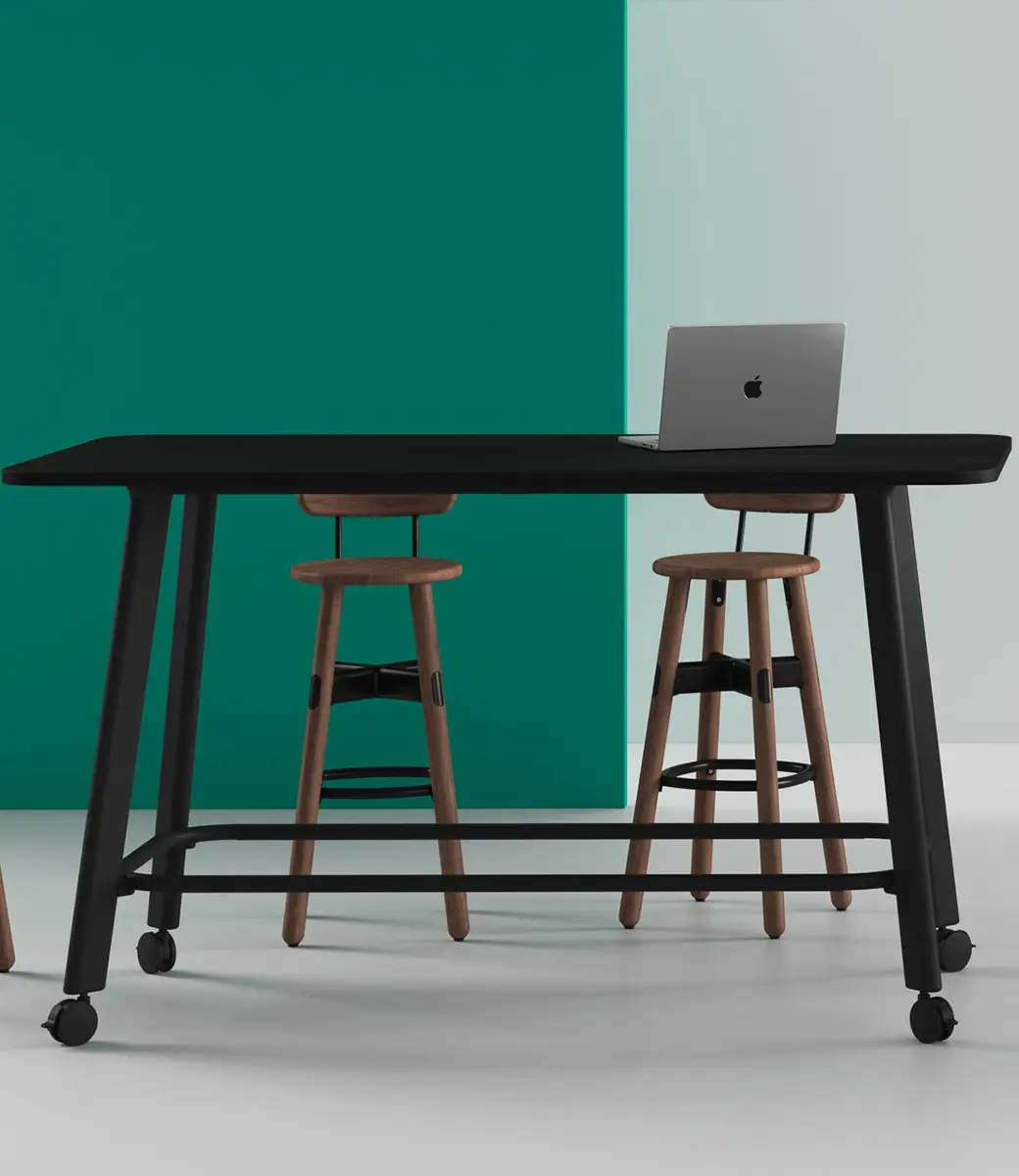 Rosie Table Locking Wheels