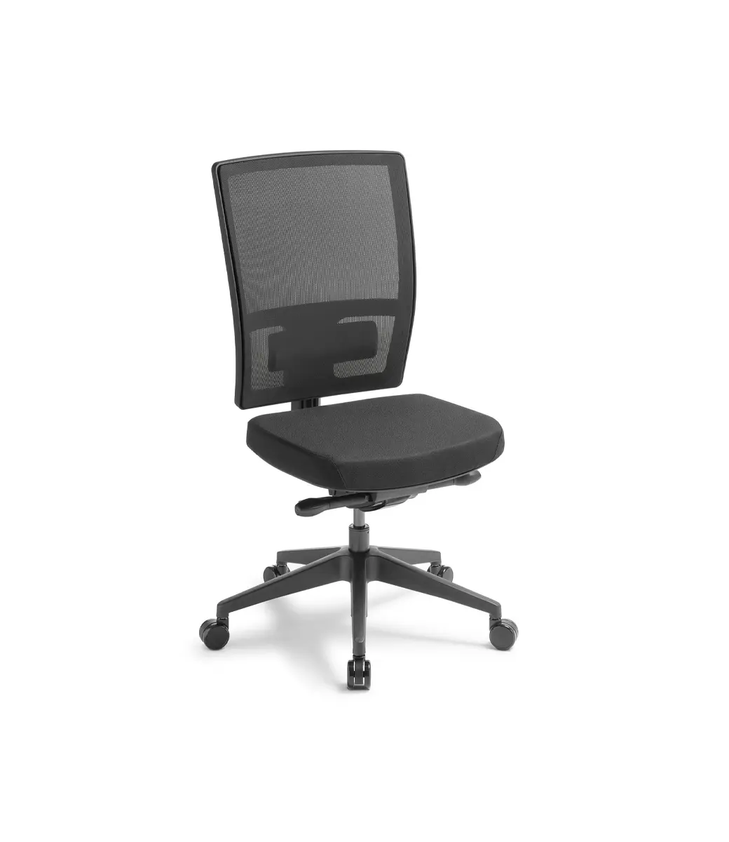 Media Ergo Black Castors Lumbar Support