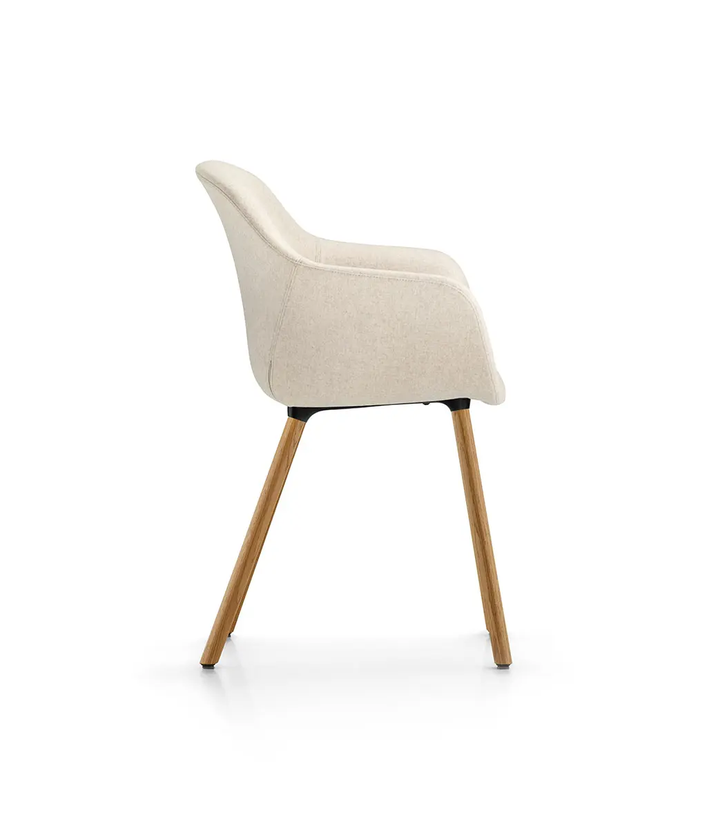 Fiore Cluib 4 Leg Beech Side Angle Scaled
