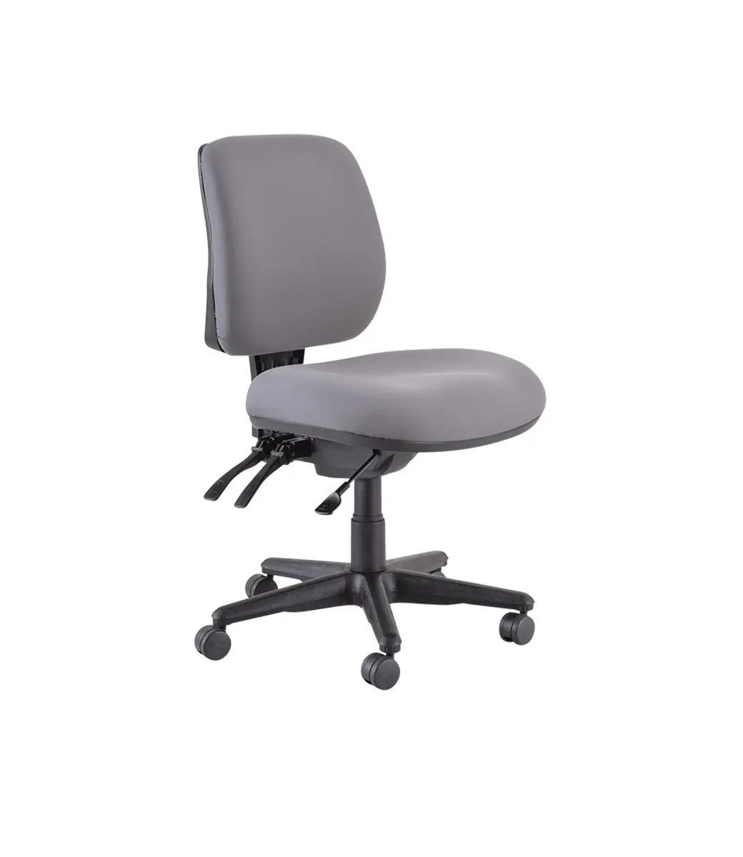 Roma 3 Lever Midback Charcoal Grey