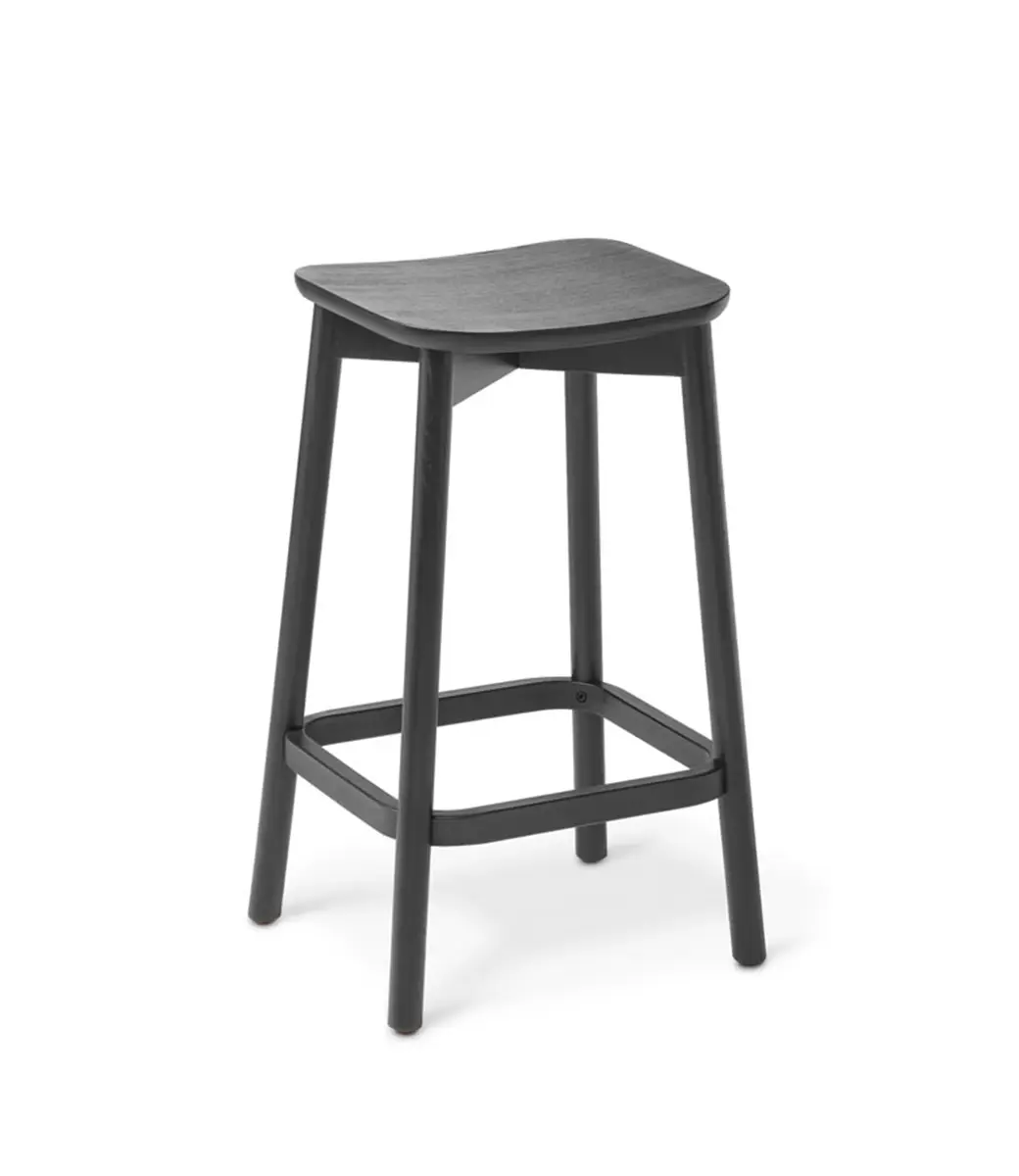 Orlo Kitchen Stool Black Ash