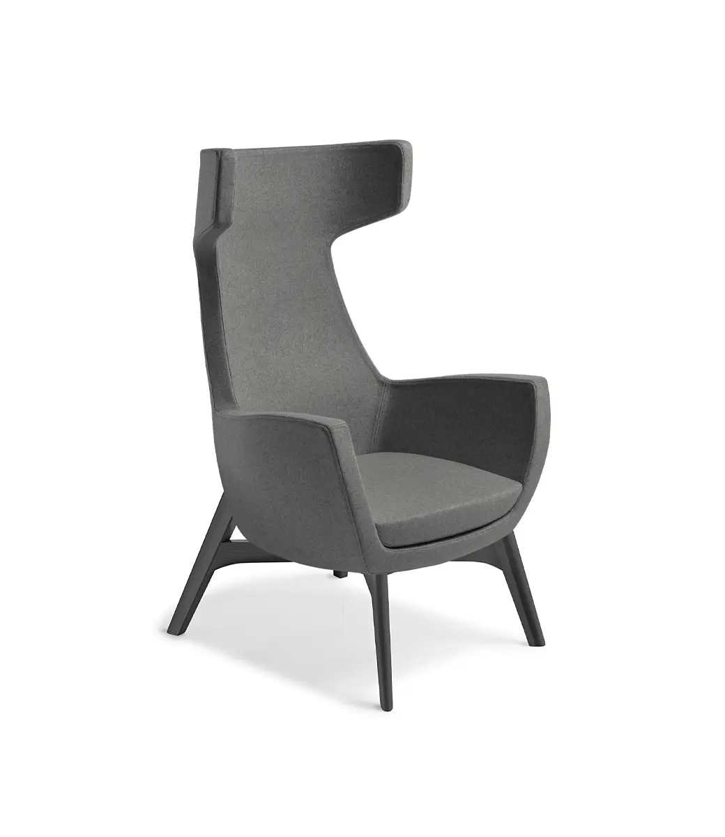 Trento Black Ash Timber Base Augustus Gunmetal Oc