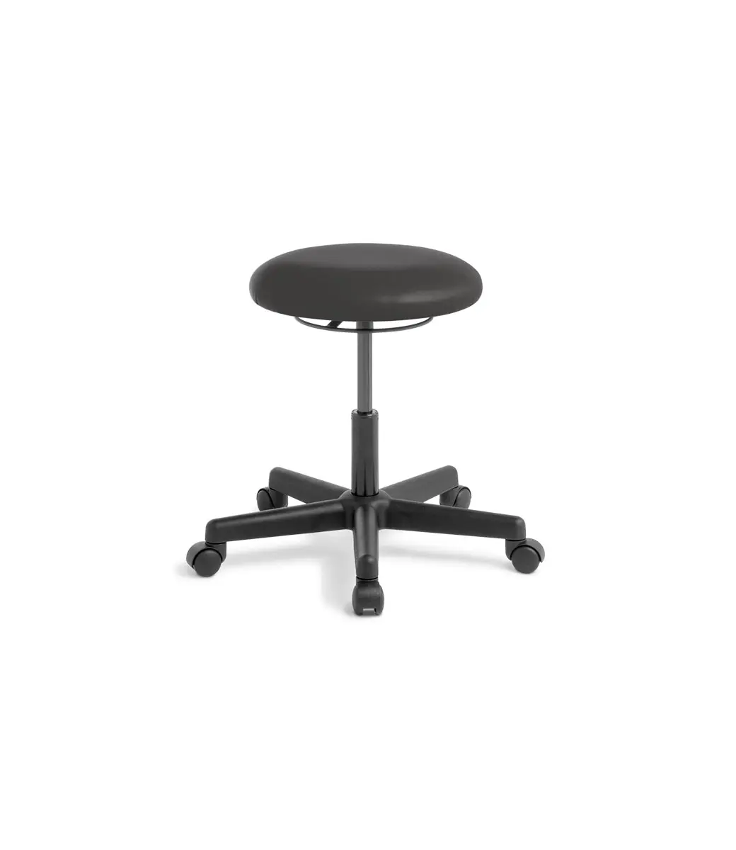 Button Stool Vinyl Black