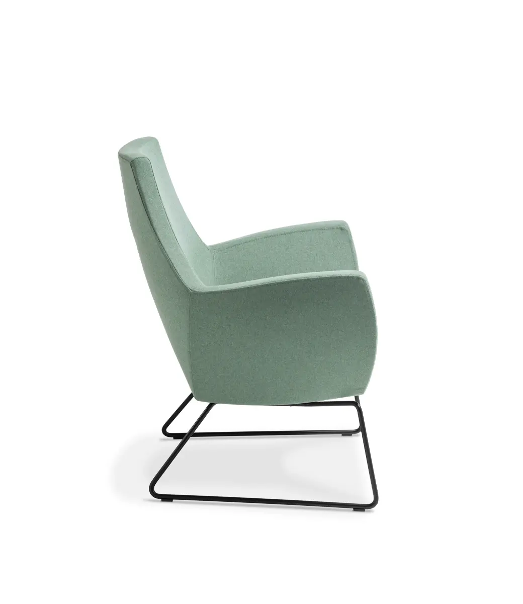 Treviso Sled Black Augustus Seaglass Side Large