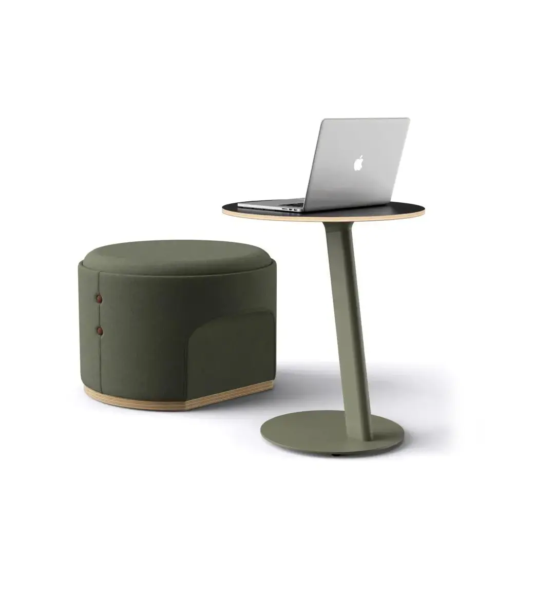 Rosie Laptop Table Olive With Laptop