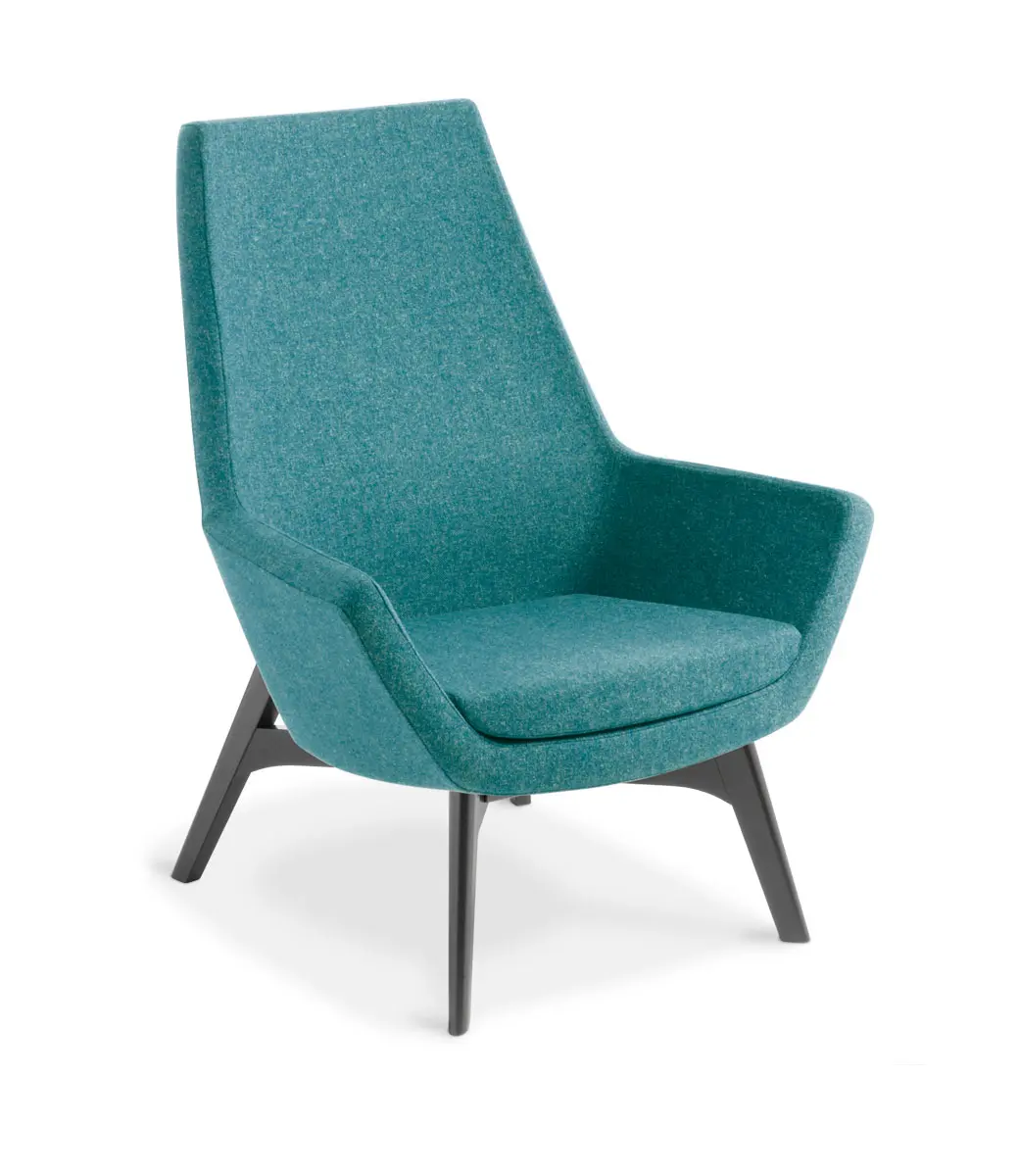 Eton High Back Timber Black Hemp Trough Sclaed