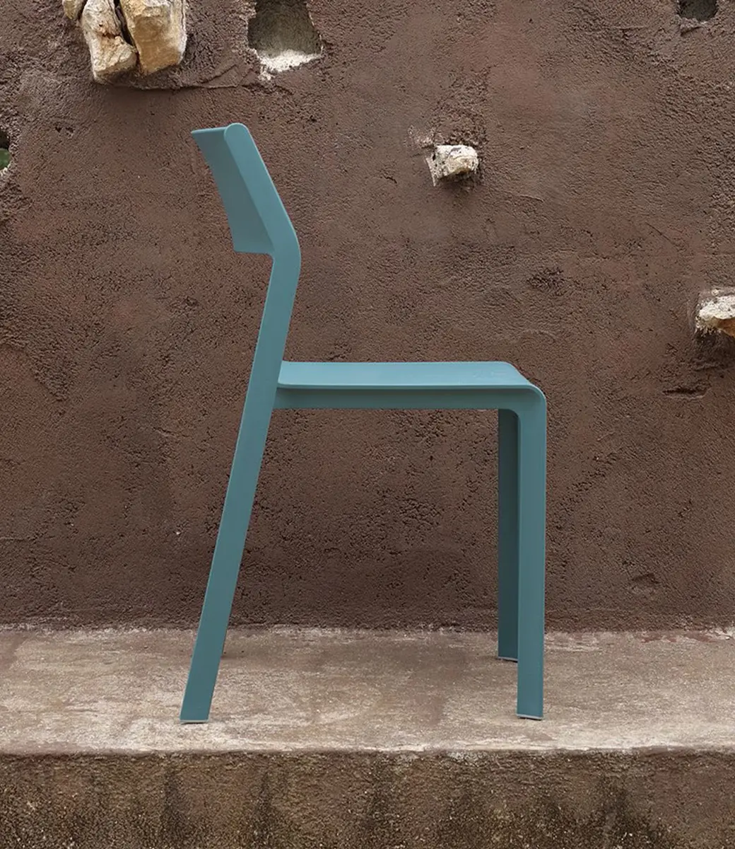 Trill Bistro Chair Teal Situ Side