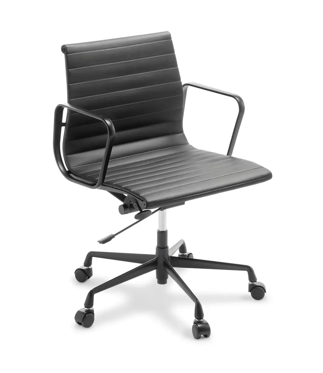 Eames Replica Classic Mid Back Black Black Frame