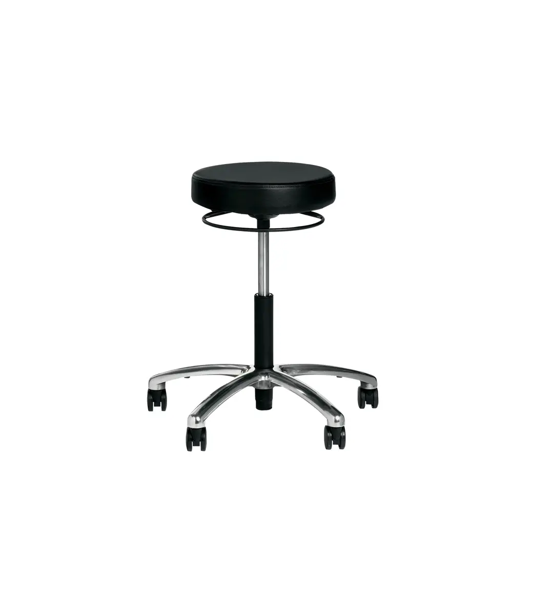 Revo Polished Base Swivel Stool
