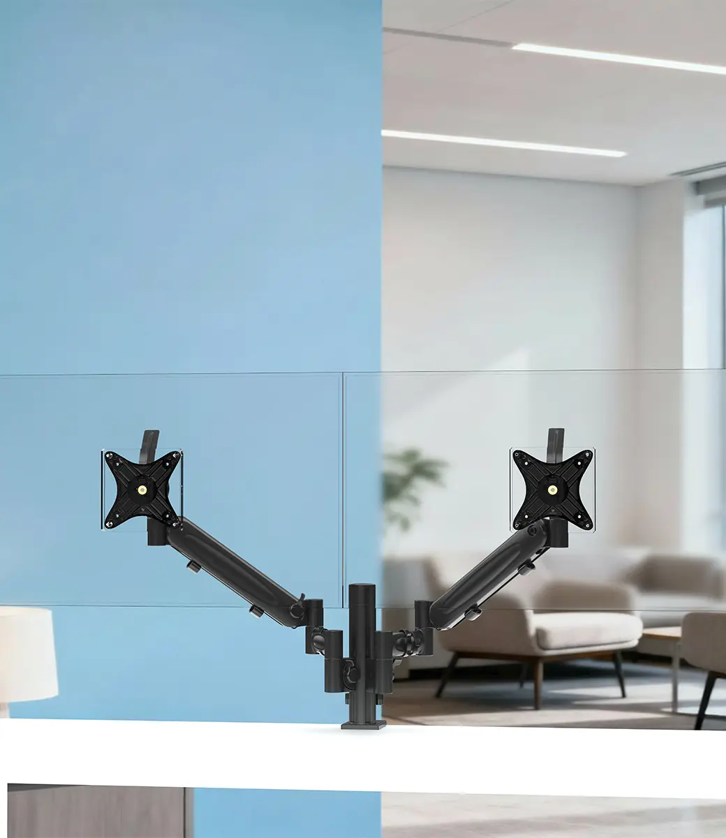 A20 Double Monitor Arm in Situ