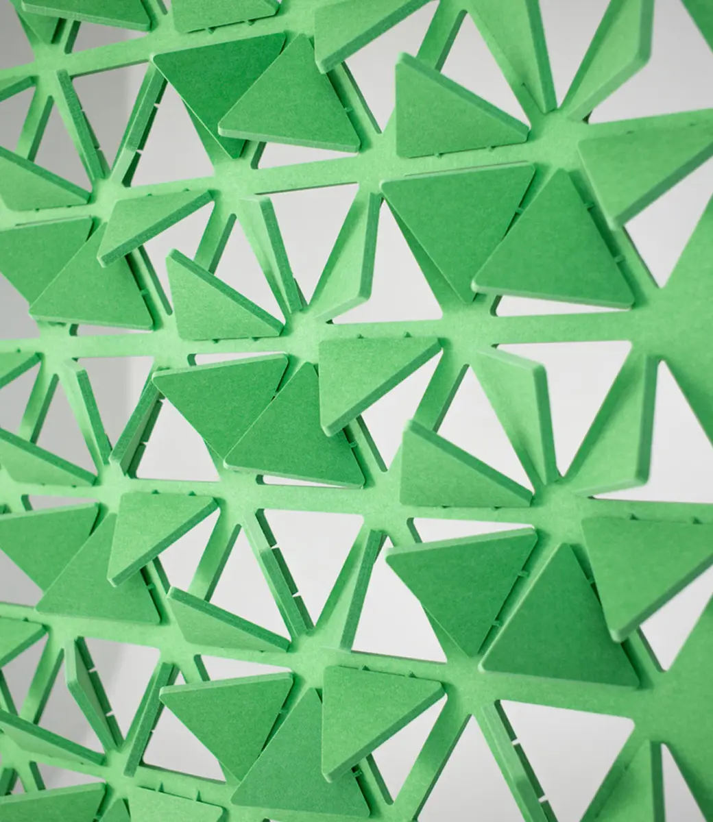 Folding Acoustic Screen Close up Style 4