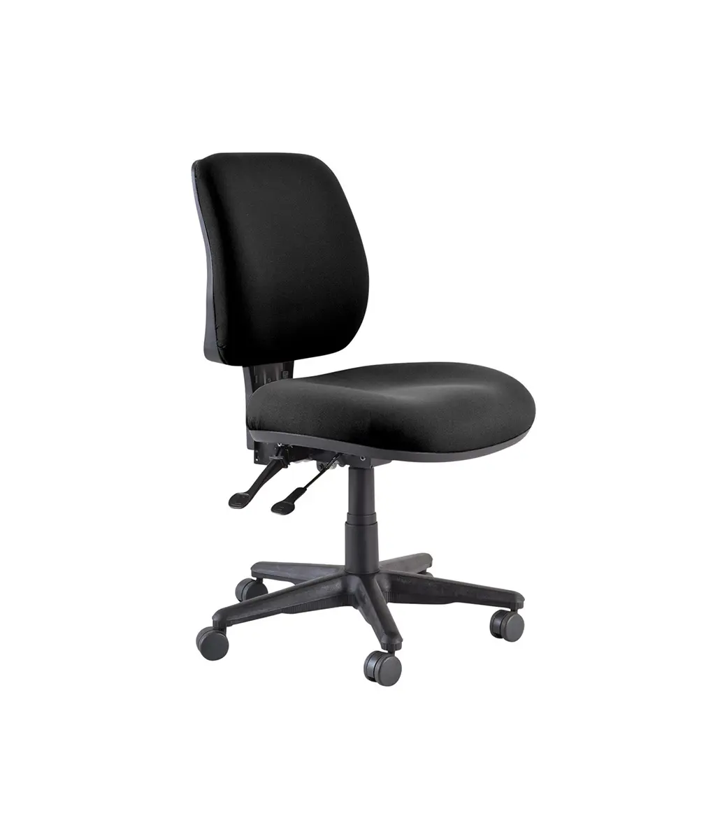 Roma 2 Lever Mid Back Black Adjustable Seat