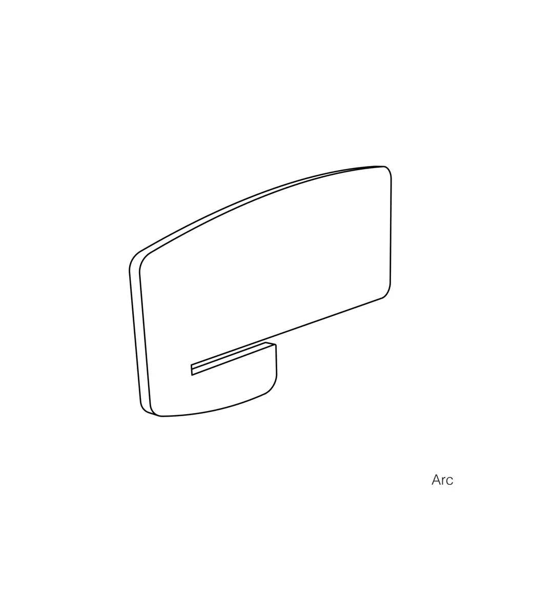 Cove Arc Desk Acoustic Dampening