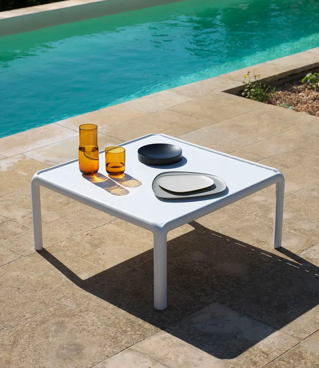 Komodo Outdoor Coffee Table  White Situ 