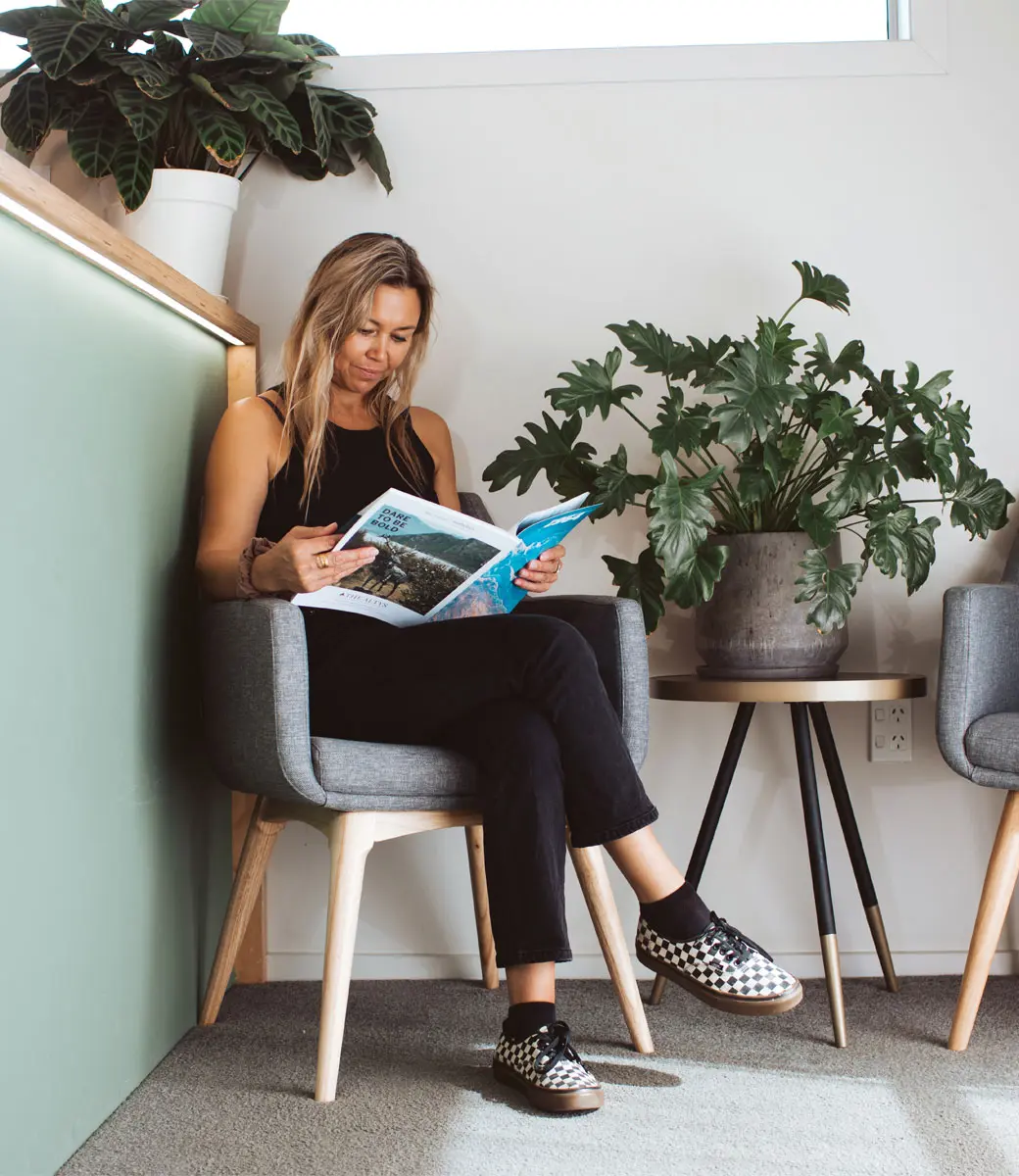 Konfurb Hady Wooden Legs in Situ Person