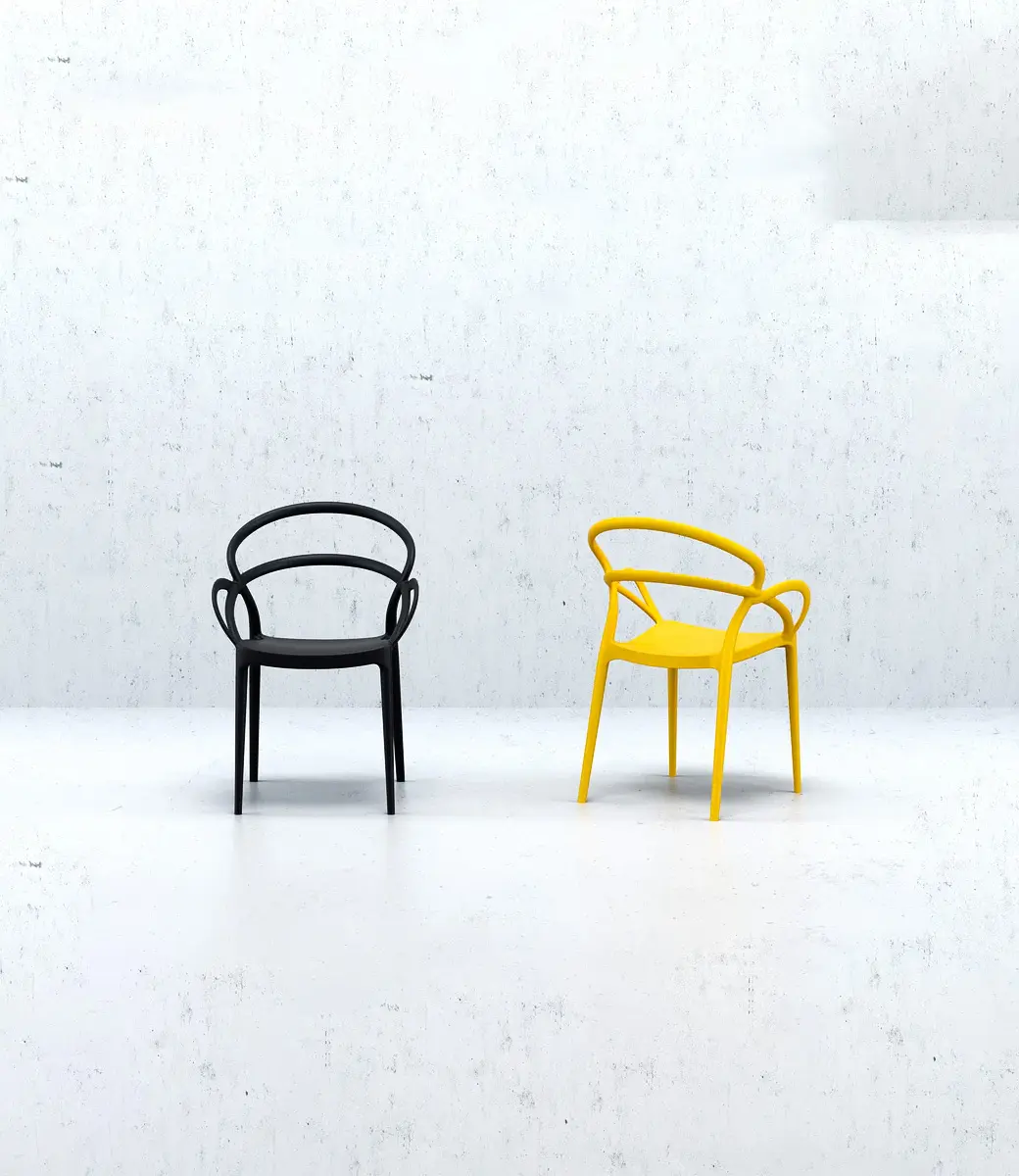 Black Yellow Molly Arm Chair