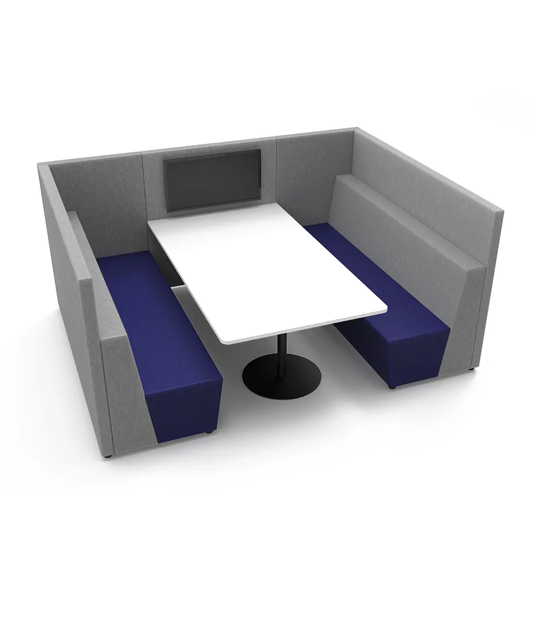 Media Booth With Table and TV