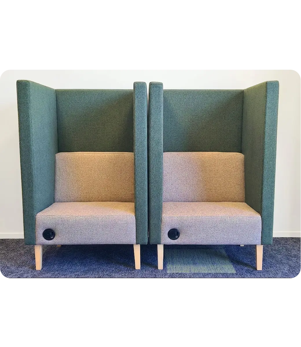 Media Booth Single Side by Side