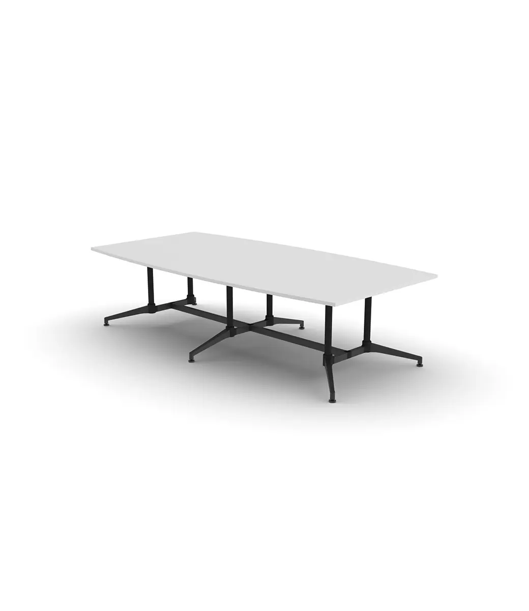 Ur Table  2800x1400 1200mm Boatshape 2pc Black Base