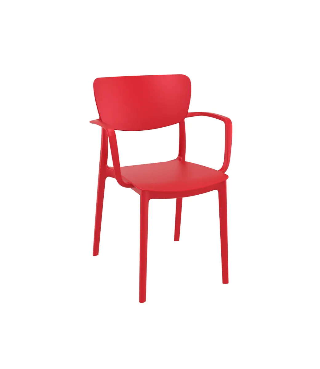 Lisa Arm Chair Red