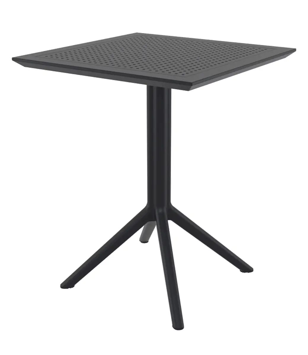 Sky Folding Table Square Black