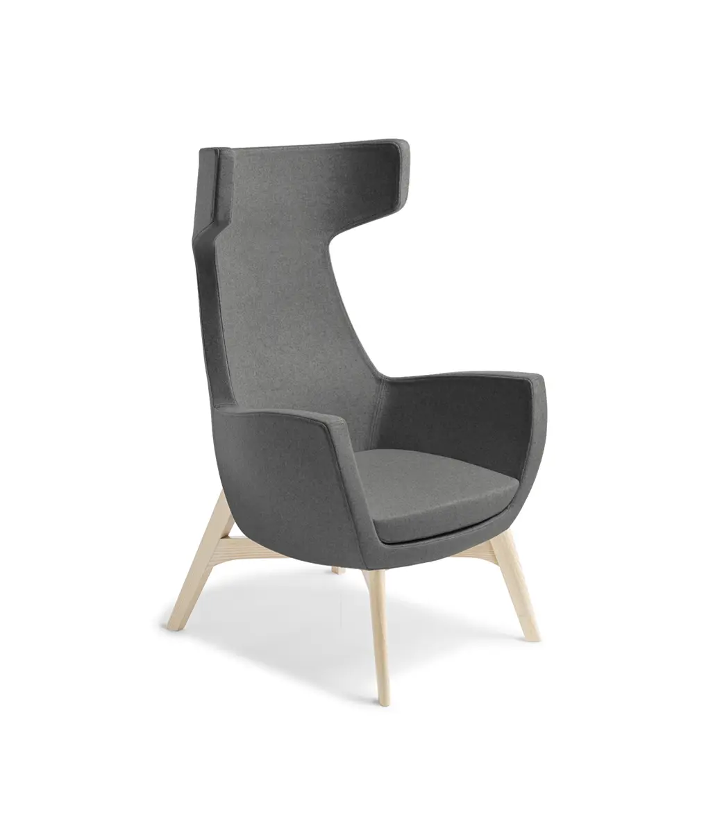 Trento Natural Ash Timber Base Augustus Gunmetal Oc