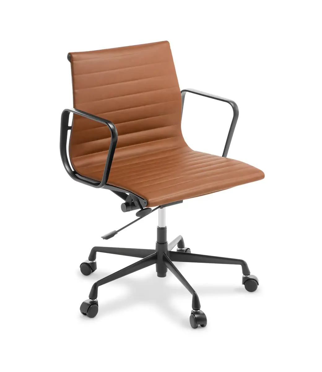 Eames Replica Classic Mid Back Tan Black Frame