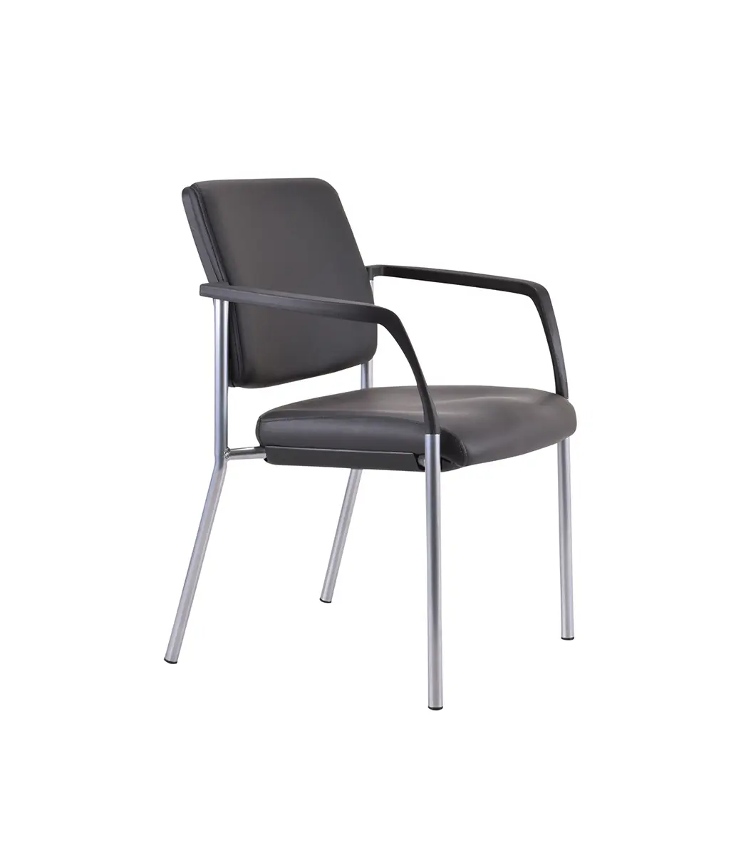 Lindis 4 Leg Black Vinyl Arm