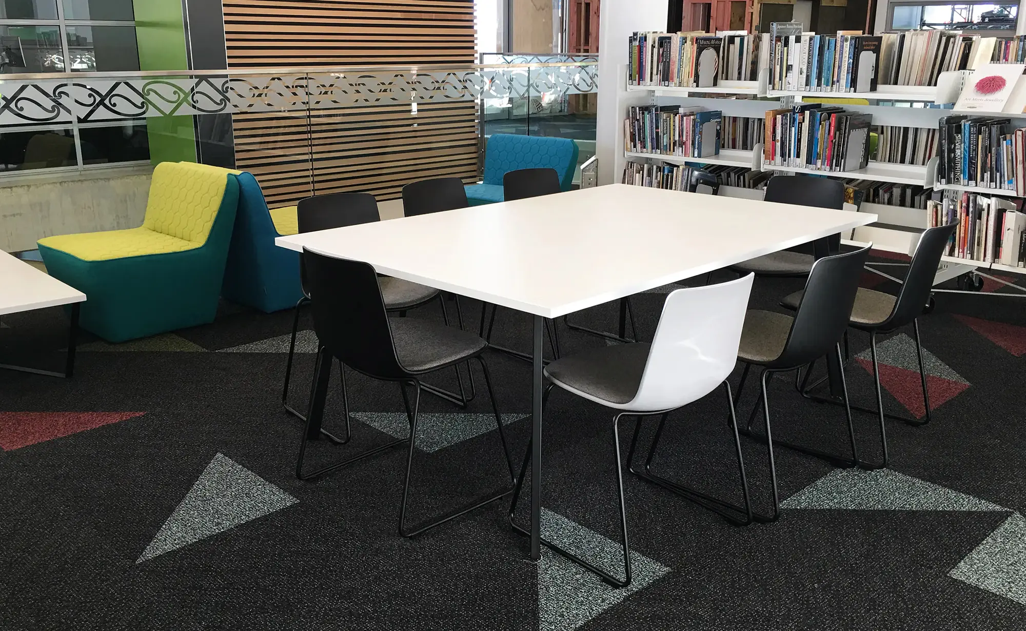 Library Desk Sled Seat