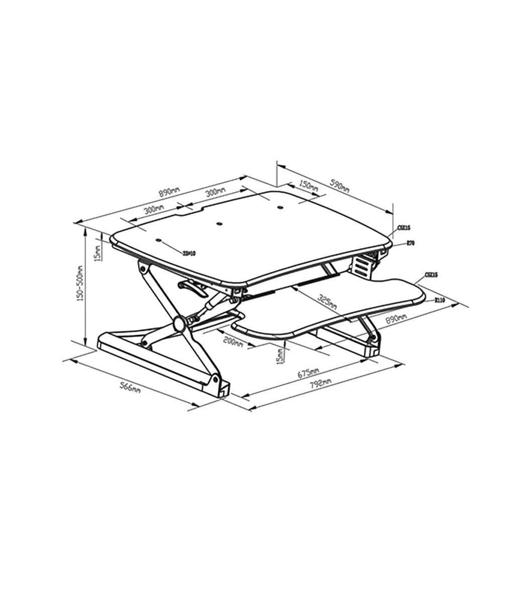 Arise Deskaltor Dimensions