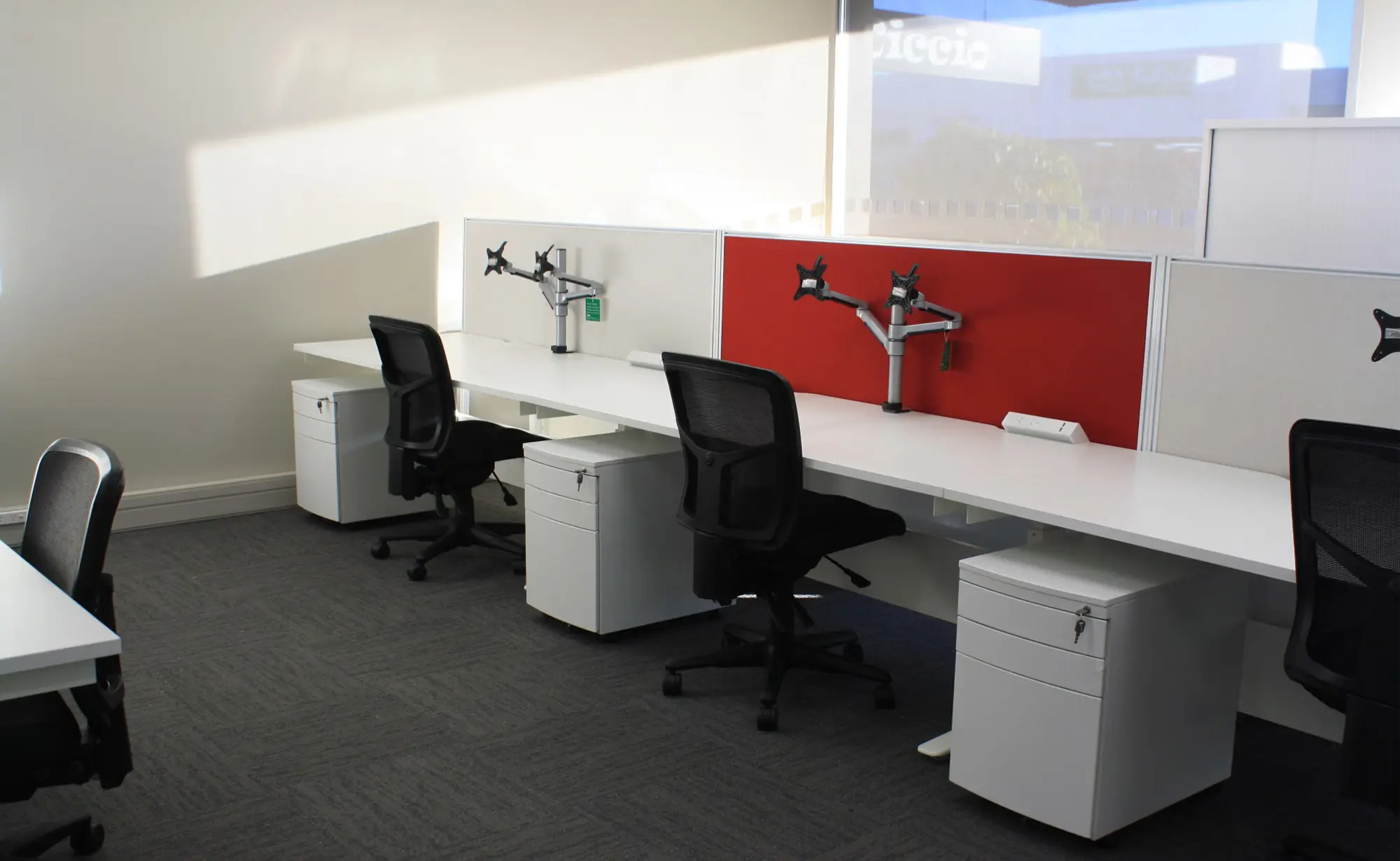 Worksafe Desks and Stoage