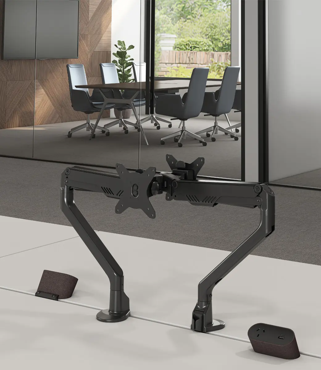 Dual Dynamo Monitor Arms