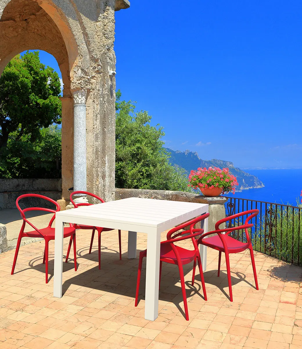 Polly Chair Red Insitu