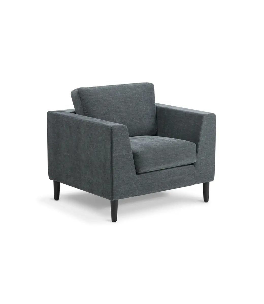 Mackenzie Chair Copeland Charcoal Black Timber Feet Scaled